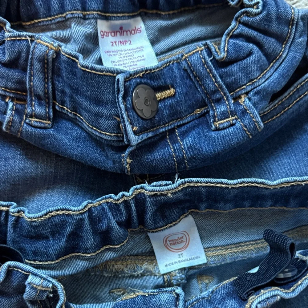 Toddler Girls Denim and Corduroy Pants Set 2T - Picture 8 of 9